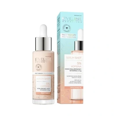 Image of Eveline Face Therapy Professional Serum Shot Kuracja 5% Kofeina do Skóry wokół Oczu 30ml