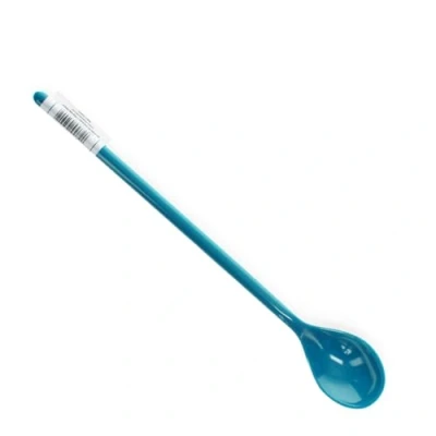 Image of Melamine Long Handled Spoon Petrol Blue