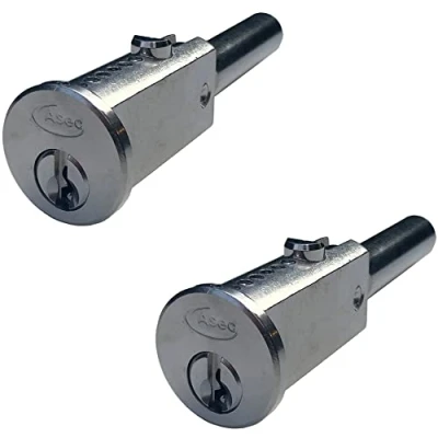 Image of Asec Round Faced Bullet Locks KA A Pair