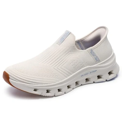 Image of Skechers Women&#039;s Glide Step PRO Everyday Citizen Sneaker, Natural, 8 UK