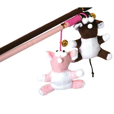Image of Rosewood Jolly Moggy Mouse Catnip Filled Teaser, clear