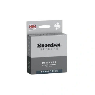 Image of Snowbee XS Plus Spectre Distance Fast Sink Fly Fishing Line Extended Head Performance Long Casting Proven Ability Charcoal/Chartreuse WF 8