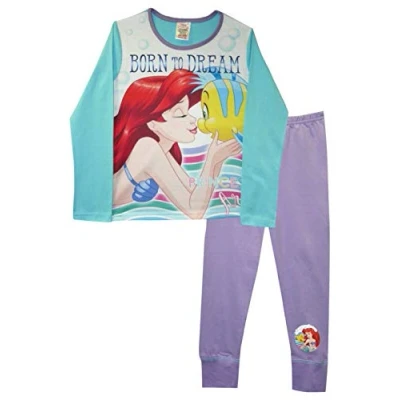Image of Girls Disney Princess Little Mermaid Ariel Pyjamas (Mermaid Ariel, 9 10 Years)