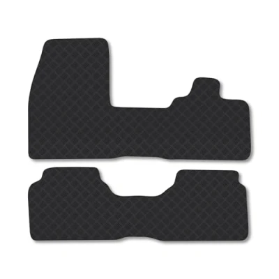 Image of Rubber Car Mats Compatible with BMW I3 (2014 ) Tailored Fit Floor Set Accessory Black Custom 4 Pieces Clips Anti Slip Backing, Heavy Duty &amp; Waterproof