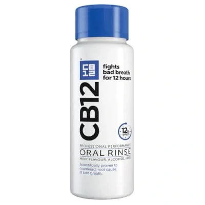 Image of CB12 Mint Menthol Mouthwash, Enamel Strengthening, Pleasant Breath For 12 Hours, 250 ml