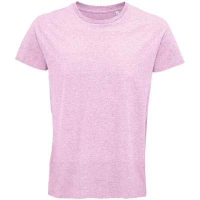 Image of SOLS Mens Crusader Heather Organic T Shirt (Pink) Size X Large