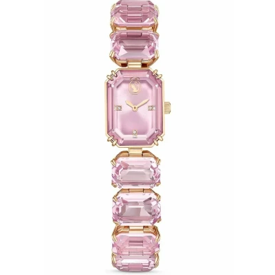 Image of Swarovski Millenia Shiny Watch Rose goldcoloured, Women&#039;s, Size: One Size, gold coloured