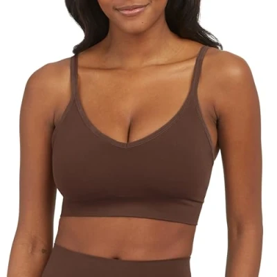 Image of SPANX EcoCare Bralette ,Chestnut Brown,S