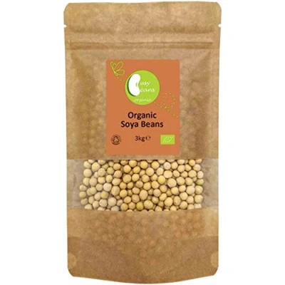 Image of Organic Soya Beans Certified by Busy (3kg)