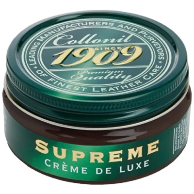 Image of Collonil Unisex Adult 1909 Supreme Creme De Luxe Shoe Treatments and Polishes JAR 0055 Dark Brown 100.00 ml