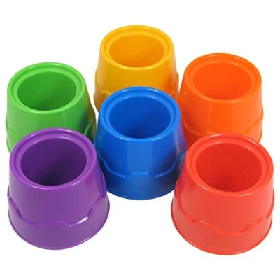 Image of Craftplay Non spill paint/storage pots Pack of 6 Ideal paint Assorted colours