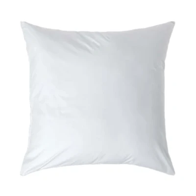 Image of HOMESCAPES White Pure Egyptian Cotton Euro Size Pillowcase 80 x cm 200 TC 400 Thread Count Percale Equivalent Large Square Pillow Case with Zip