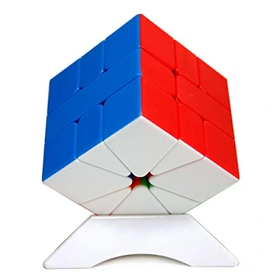 Image of FunnyGoo MoYu MoFangJiaoShi Cubing Classroom Meilong Square 1 MFSQ sq1 magic Puzzle cubes irregular cube Twist Toy with one Stand (Stickerless)