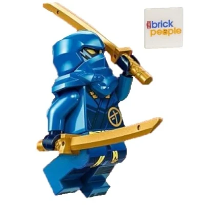 Image of LEGO Ninjago Dragons Rising: Jay Minifigure with Dual Swords Blue Ninja Ages 6+