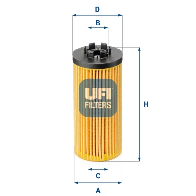 Image of 11428593186 Oil Filter UFI 25.211.00 Insert MINI: Hatchback, Clubman, BMW: 2 Gran Tourer, X1, Active FORD: KUGA