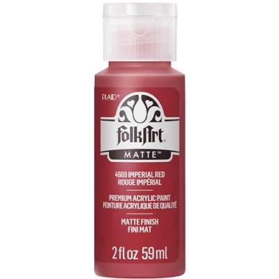 Image of Folk Art Acrylic Paint in Assorted Colours (2 oz), Imperial Red