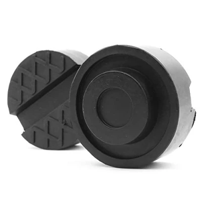 Image of Dawa Jack Rubber Pad,2 Pack Pads Universal Slotted Frame Rail Protector for Trolley