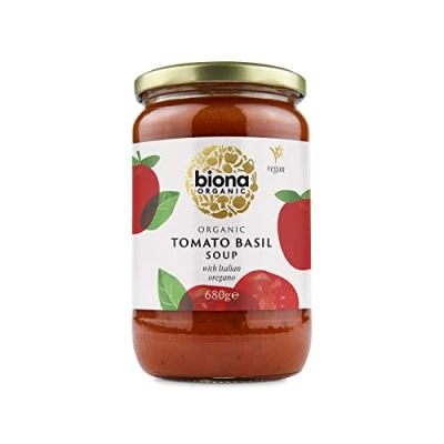 Image of Biona Organic Tomato Basil Soup with Aromatic Herbs 680g (Pack of 6)