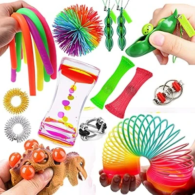 Image of Fidget Toys, Sensory Toys for Autism ADHD People, Stress Balls Anxiety Relief, Relief and Anti Gift Adults, Kids Party Bag Fillers