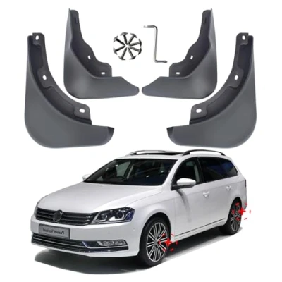 Image of Car Mud Flaps For VW Passat B7 Estate Splash Guards Flap Alltrack Mudguards Front Rear 4pcs 2010 2011 2012 2013 2014