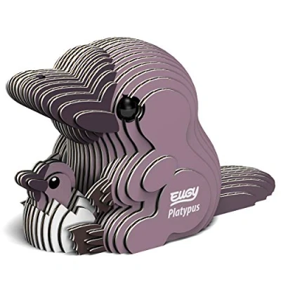 Image of EUGY EH 048 Platypus 3D Puzzle, Dark Purple