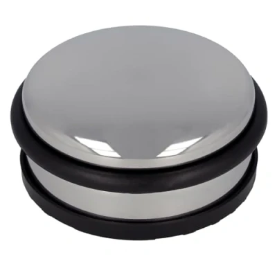 Image of Westcott Stainless Steel Door Stop, 1200 g, Silver