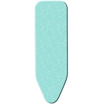 Image of Minky Elasticated Large Ironing Board Cover, Foam, Teal, 122 x 38 cm