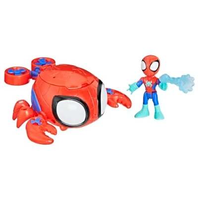 Image of Spidey and his Amazing Friends Marvel Water Webs Spider Crab Submarine Toy
