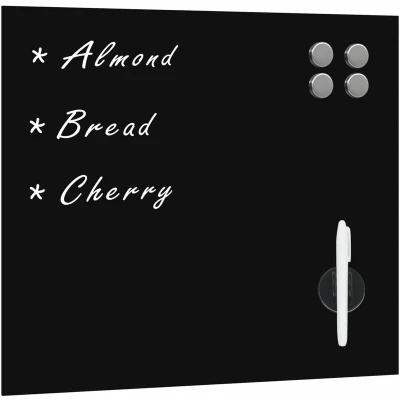 Image of vidaXL Wall Mounted Magnetic Board Glass 50x50 cm