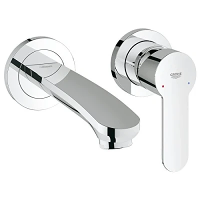Image of GROHE Eurostyle 2015 Solid 2 Hole Basin MixerM Size Chrome 29097003