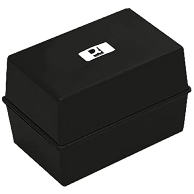 Image of Q Connect Card Index Box 127 x 76mm Black