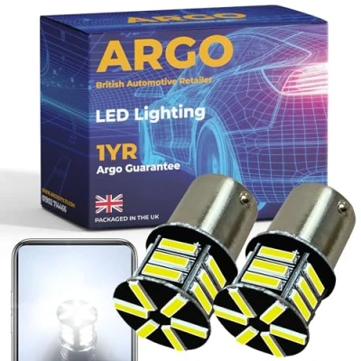 Image of Argo 21 Smd 382 P21w Bulb Xenon White Led Car Bulbs 12v Stop Tail Brake Light 1156 Ba15s DRL Daytime Running Lights Upgrade Super Bright