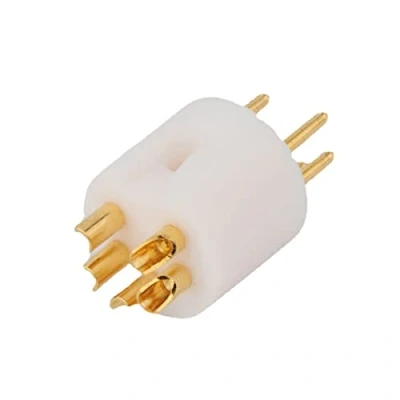 Image of TTTLLNN Male 5pin DIN Connector Turntable Recorder Tonearm Plug 24K Gold Plated PTFE Insulator 1PC
