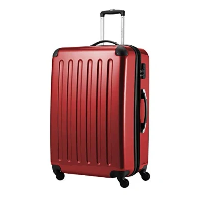 Image of HAUPTSTADTKOFFER Alex Luggage Suitcase Hardside Spinner Trolley 4 Wheel Expandable, 75cm, red
