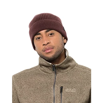 Image of Jack Wolfskin Every Day Outdoors Cap M Beanie Hat, Cordovan Red, Standard Size