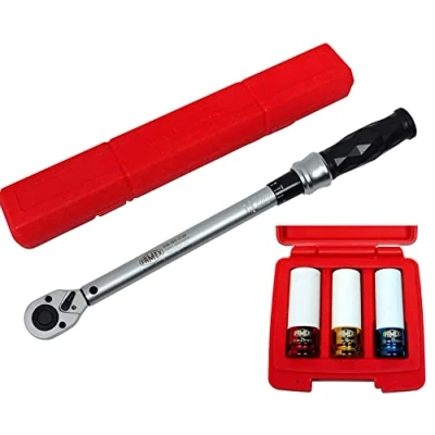 Image of Famex Torque Wrench Set with Special Inserts for Wheel Bolts 1 Pack of 40 210 Nm 10865 3 N