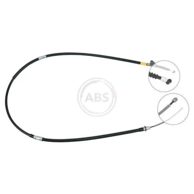 Image of 4643005020 Brake Cable A.B.S. K15957 1829mm Drum for left hand/right hand drive vehicles TOYOTA: Avensis I Liftback