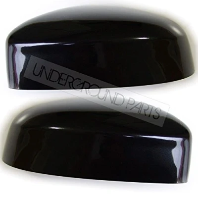 Image of UNDERGROUND PARTS Left Passenger &amp; Right Drivers Side Wing Mirror Covers Panther Black for Ford Focus mk2 mk3 and Mondeo mk4