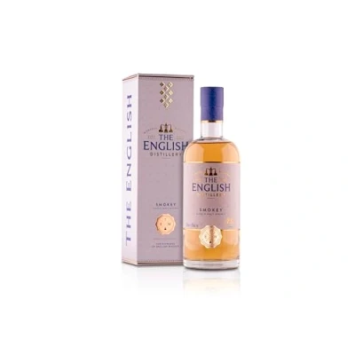 Image of The English NAS: Smokey Single Malt Whisky, 43% vol, 70cl Gift Box