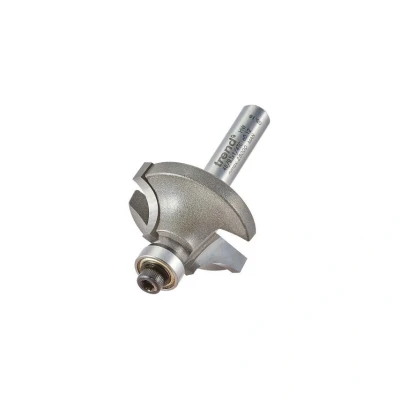 Image of Trend Professional Bearing Guided Ovolo Router Cutter, 7.9mm Radius, 1/4 Inch Shank, 28mm Cut Diameter &amp; 12.7mm Length, Two Bearings, Tungsten Carbide Tipped, 46/93X1/4TC