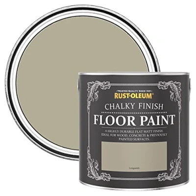 Image of Rust Oleum Beige Scratch Resistant Floor Paint in Matt Finish Longsands 2.5L