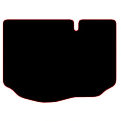 Image of Carsio Carpet Boot Liner Mat For Ford Fiesta MK8 2018+ Onwards 4pc Set Tailored Fit Floor Complete Accessory Black Custom Fitted All Weather, Anti Slip Backing &amp; Red Trim