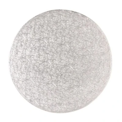 Image of Culpitt Cake Board, Drum, Silver Fern, 9 Inch (228mm) Round, 0.5 (13mm) Thick, (Pack of 1 Board)