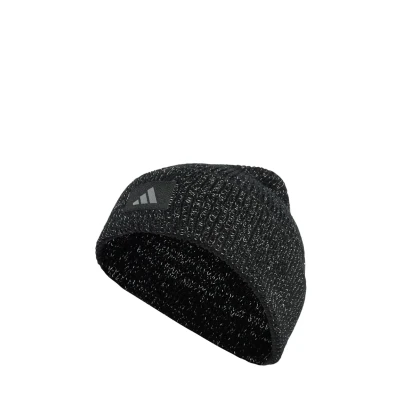 Image of adidas Performance Runxclimawarm Beanie, Size: 7 3/8 5/8 (L/XL), Black reflective silver