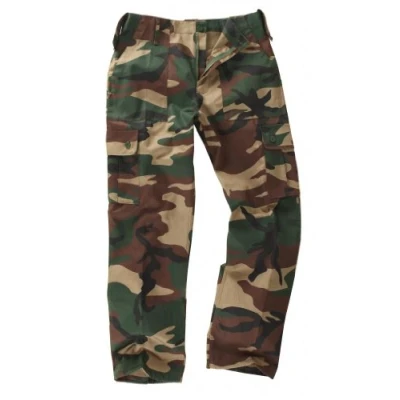 Image of Youths/Kids Military Combat Cargo Trousers Camo (9 10 Years, Woodland)