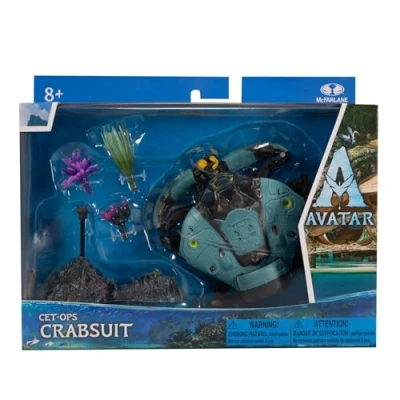 Image of McFarlane Toys, Disney Avatar, World of Pandora CET OPS Crabsuit and RDA Driver Avatar Movie Action Figure Set, Toys Collectible Ages 8+