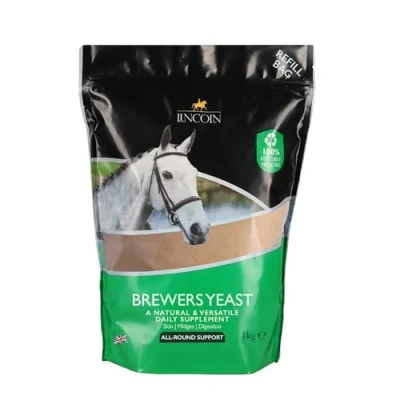 Image of Lincoln Brewers Yeast Refill Pouch 1kg Gut Support For Horses
