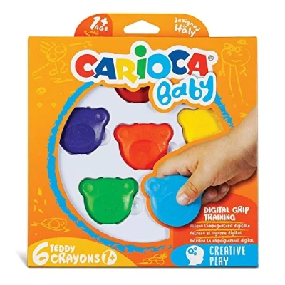Image of Carioca 42956 Bear Wax Pencils Set of 6 Multicoloured