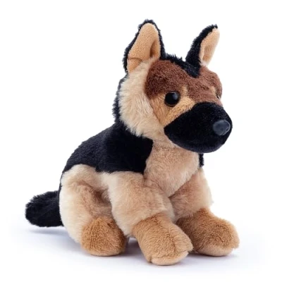 Image of Zappi Co Palm Pups German Shepherd Plush Toy (20cm) Pup Soft, Cuddly, 100% Recycled Loyal Guardian Friend