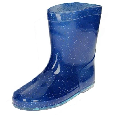 Image of Spot On Glitter Welly (Navy, Size 8 Child UK)